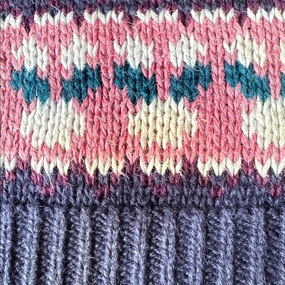 VTG 80s 90s Paris Sport Club Novelty People Print Sweater Cottage Granny Medium - Picture 8 of 9